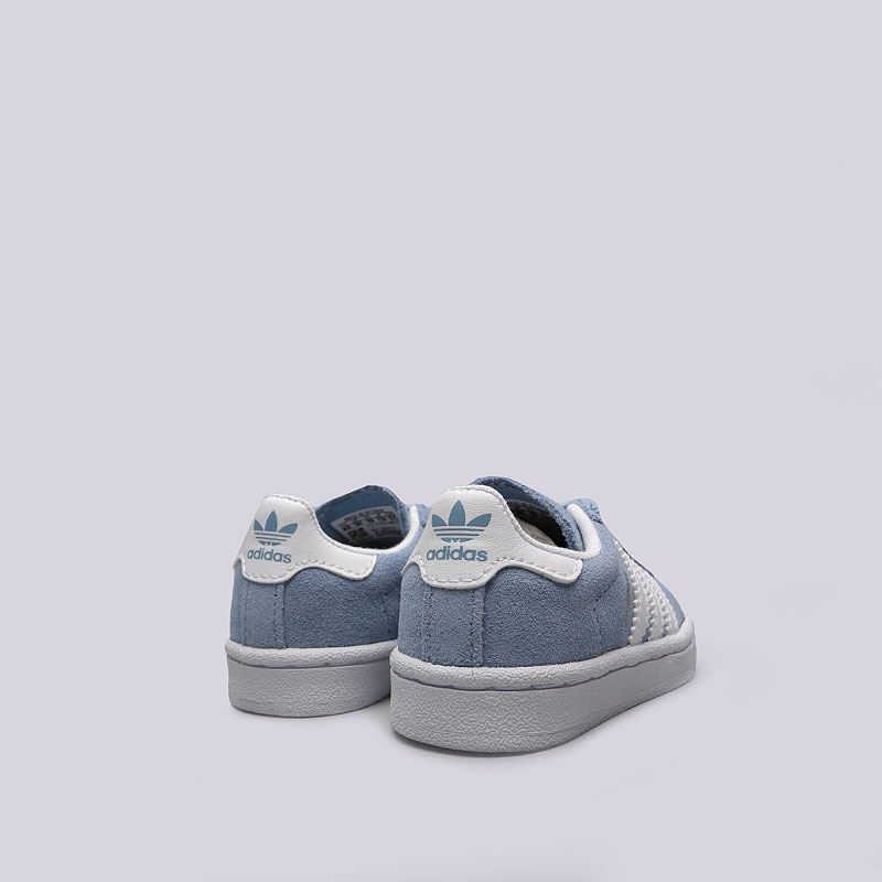 детские голубые кроссовки adidas Campus El I DB1353 - цена, описание, фото 4
